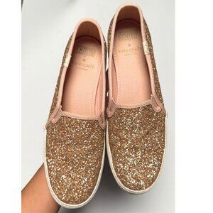 Kate Spade x Keds Women’s Triple Decker Pink Glitter Sneakers – EU 37 / US 6.5 –